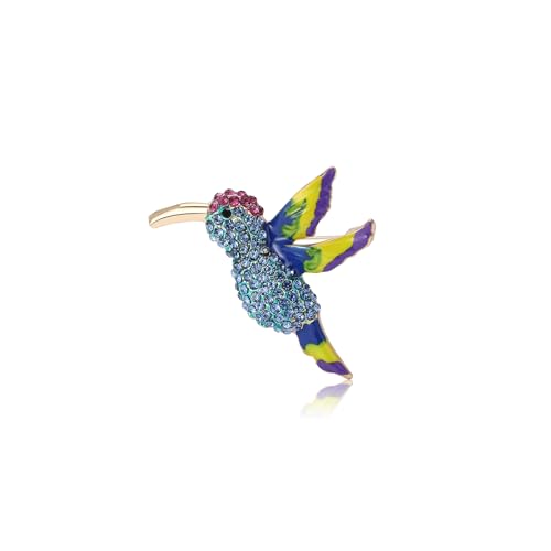 Image of Enamel Bird Brooch for Women Rhinestones Owl /Hummingbird /Eagle /Toucan Lapel Pin Cute Bird Brooches Jewelry Gifts for Mom Wife