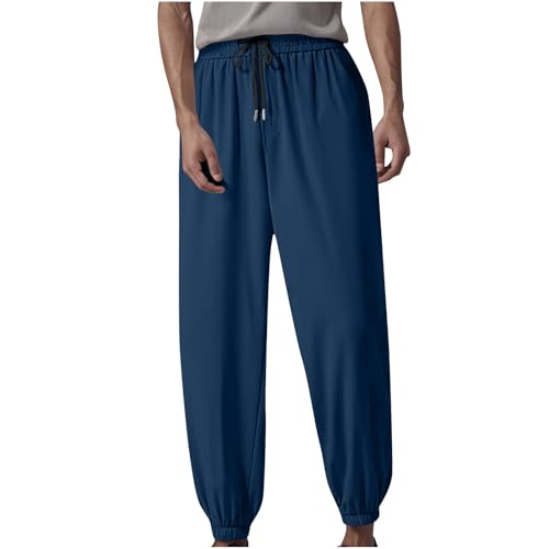 3PC Men's Sport Pants Solid Color Pocketw Casual Jogger Long Pants Elastic Waist Drawstring Active Trousers Baggy2