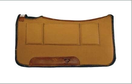 Diamond Wool Contoured Pressure Relief Tan Western Shim Saddle Pad Size 30x30 and 1/2" Thickness
