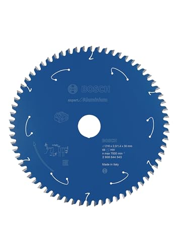 Bosch Professional Circular Saw Blade Expert (For Aluminium, 216 X 30 X 2 Mm, 66 Teeth; Accessories: Cordless Circular Saw)