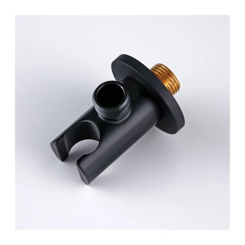 Support de douche laiton noir robuste pour stopper les chutes de pommeau