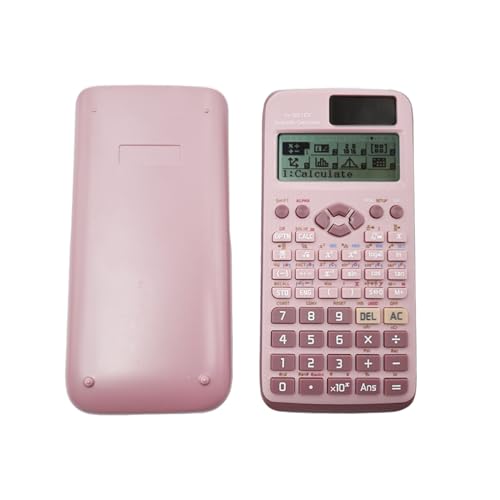 Dakexiong FX-991EX - Calculadora científica multifunción, 522 funciones, 10+2 pantallas, ideal para estudiantes y profesores, oficina, rosa