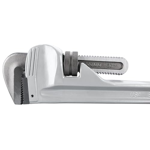 Image of Performance Tool W2136 36 in. Aluminum Straight Pipe Wrench | Heavy-duty plumbing tool. Precision milled and drop forged steel jaws. Strong, lightweight handle