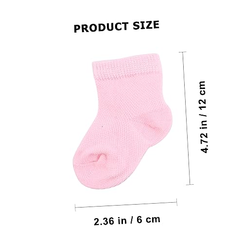 8-Piece Newborn Socks and Mittens Set Soft Cotton Baby Gloves and Ankle Socks for Infants Non-Slip Design for Newborns and Infants Assorted Colors2