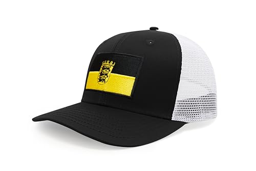 Image of International Tie State Hat for Men and Women, Adjustable Snapback Trucker Baseball Cap with Embroidered Patch