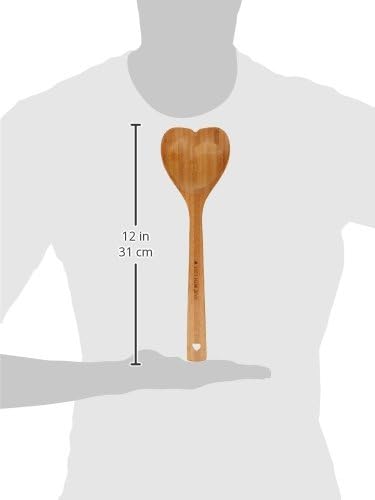DCI"Made With Love" Heart Shaped Bamboo Spoon
