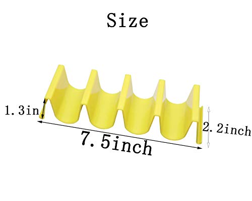 Goiio Taco Holder Stand Set of 5, Dishwasher Safe - Thumbnail 4