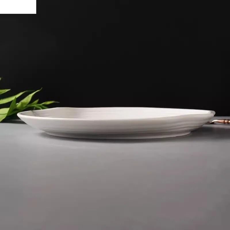 ULTRAWAVE Piatto da Cena Piatto da pranzo in ceramica irregolare in tinta unita Piatto da bistecca da ristorante Piatto da dessert Piatti da insalata Piatti da sushi Piatto da portata Piatti Piatto