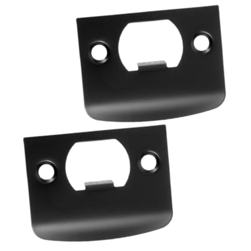 IWOWHERO 2 Piezas Guía De Cerraduras De Puertas Placas De Cerrojo Placa De Pomo De Puerta De Cerrojo Kit De Instalación Para Refuerzo