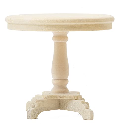 Classics By Handley Dollhouse Miniature Round End Table (Unfinished) #TOP1