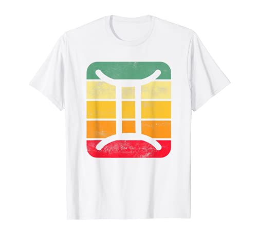 Signo del zodiaco Géminis Vintage Sunset May o June Birthday Camiseta
