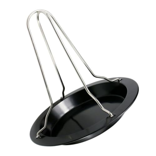 ULDIGI Stainless Steel Chicken Roast Pan with Rack for Camping Grill