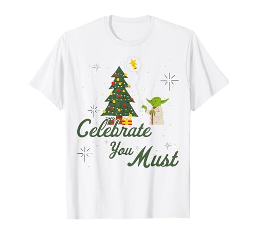 T-shirt Yoda Star Wars de Noël pour homme et femme adepte de la saga
