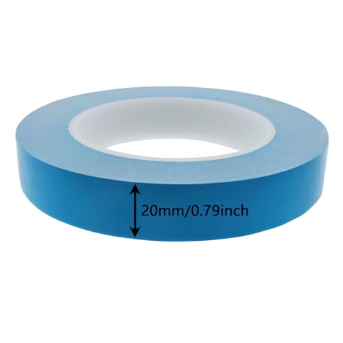 Image of RLECS 1 roll Thermally Conductive Adhesive Strip Tape Double Side Adhesive High Temperature Insulation Tape 25mx20mmx0.2mm for Light Emitting Diode Strip CPU Thermal Tape