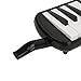 Homairate School Melodica, Exquisite ABS Cultivate Musical Interests Easy To Practice Multifunctional Classic Melodica for Performance (Black)
