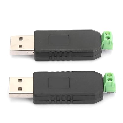 KIMISS Módulo Adaptador Convertidor USB a 2 Uds para 7/8/XP, Ideal para Automatización Industrial y Sistemas de Control Doméstico