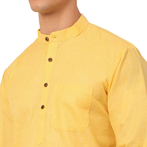 Image of Jompers Men's Cotton Ethnic Solid Kurta.