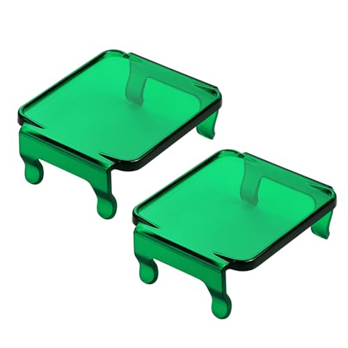 Image of Green Pod Light Covers, AKD Part 2Pcs 3x3 Inch Square LED Pods Cover Green LED Light Bars Covers 3x3 Cube Lights Cover