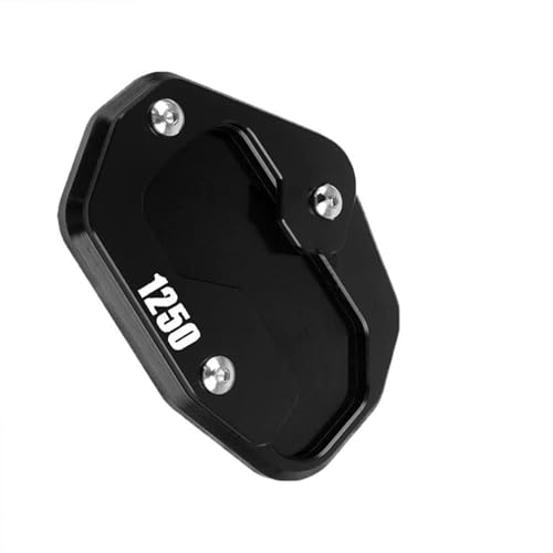 NOLLAM Motorradständer 1 Motorrad-Seitenständer, Seitenständer-Vergrößerungsverlängerung, CNC-Zubehör Für Harley, Für Pan America 1250, Für Pan 1250(Nero)