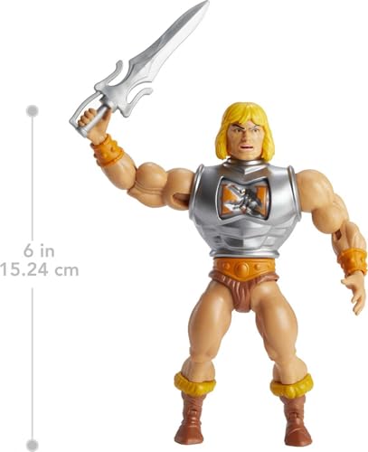Maîtres de ’Univers Origins Deluxe figurine articulée Musclor en tenue de combat avec accessoires jouet pour collectionneurs et enfants dès GVL76 - vue 3