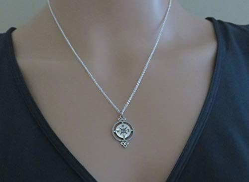 Retirement Gifts for Women | Sterling Silver Compass Necklace | Victorian Compass - Image 4