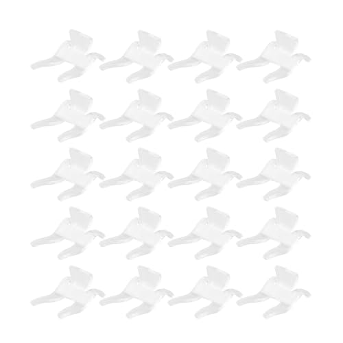 FUANA 20 soportes de exhibición acrílicos para colección Rock, soportes transparentes transparentes de 3,8 x 3 x 3,5 cm para geoda minerales, postales, tarjetas deportivas, cerradura de puerta