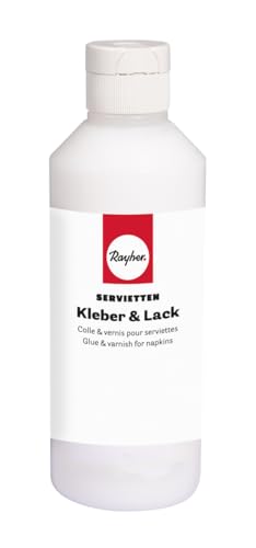 Rayher Pegamento para servilletas, botella 250ml, transparente, 35095000