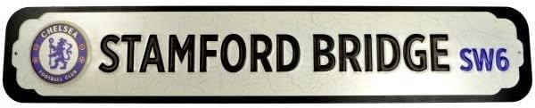 Chelsea FC Letrero de calle de estadio de lujo