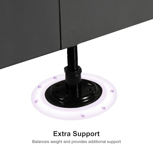 Image of PURPLE LEAF Patio Umbrella Base WK4500 with 4 Lockable Wheels 1100 lbs Maximum Load capacity Heavy-Duty Cantilever Offset Steel Weighted Base