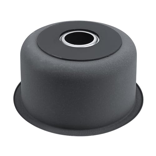 Évier de cuisine moderne inox rond 32 cm cuve intégrée