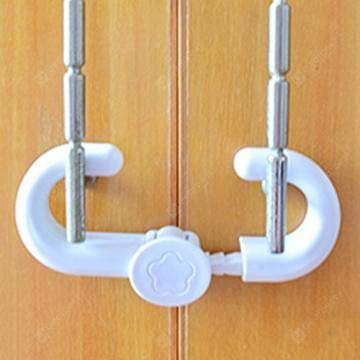 Miniatura 3 de Cerradura de gabinete con trinquete, ancho ajustable, se añade a cualquier gabinete lateral a lado, seguridad para niños, protección universal fácil