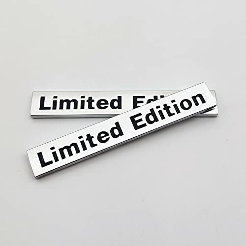 2Pc Metal Chrome Limited Edition Sport Car Trunk Rear Emblem Badge Decal Sticker Fit For Universal Car Truck (Black) #TOP3