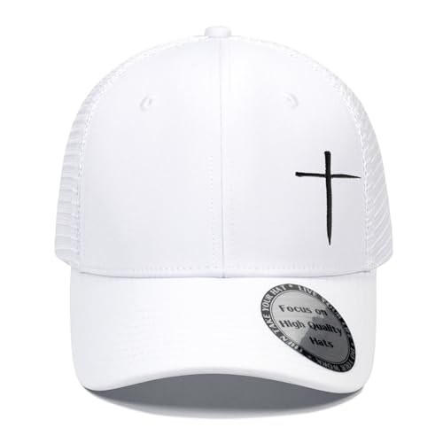 Image of Christian Hats for Men Women,Jesus Cross Hat Christian Religious Gifts for Birthday /Christmas