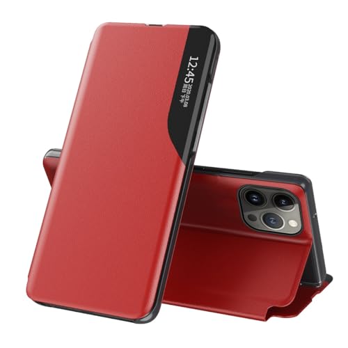 Coque iPhone 14 Pro antichoc avec clapet Clear View et béquille intégrée