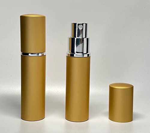 20 Pack Set 10ML Protable Refill Bulk Atomizer Spray Travel Perfume Bottle Hydrating Empty Bottle (20Pack Metal Gold)3