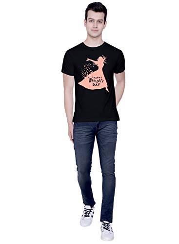 Image of CreativiT Graphic Printed T-Shirt for Unisex International Women's Day Tshirt | Casual Half Sleeve Round Neck T-Shirt | 100% Cotton | D00271-48