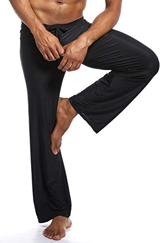 AIEOE Men's Yoga Sport Pants Loose Comfortable Lounge Trousers Sleepwear Bottoms3
