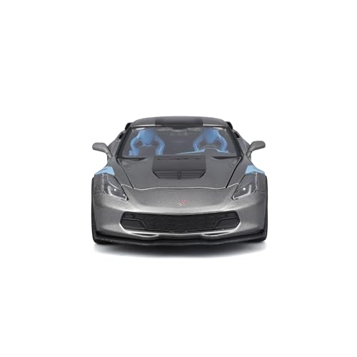 Maisto 1:24 Chevrolet Corvette Grand Sport gris miniatura 6