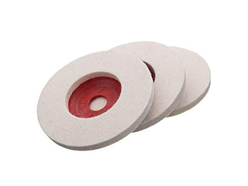 Cooltool Wool Felt Buffing Pad Wheel Disc for Polishing Stainless Steel, Metal, Marble, Glass, Ceramic, Etc. for Angle Grinder (4-Inch)(White)(Set of 3) (B08FZB5JRV) Amazon Price History, Amazon Price Tracker