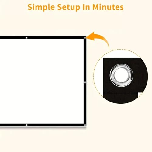 Pantalla de proyección plegable para hogar 120 pulgadas miniatura 6