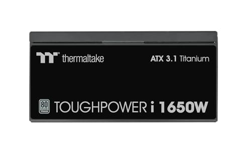 Image of Thermaltake Toughpower i1650W; ATX 3.1; 4X Native PCIe 5.1 12V-2x6; Dual-Color H++ Connectors; 100% Japanese Capacitors; Multi /Single Rail Switching; Digital; 80 Plus Titanium; PS-TPI-1650FNFDTU-1