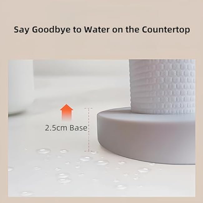 Paper Towel Holder, Desktop Paper Towel Holder, Simple Roll Paper Holder Stand Dispenser for Kitchen Countertop Tabletop Organize (Paper Towel Holder-White, 1 Pack)