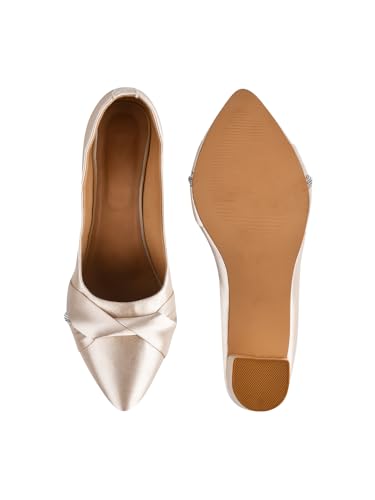Image of TRYME Chunky Heel Bellies Women's Fashion Pointed Block Heel Pump Shoes for Party and Formal Occasions