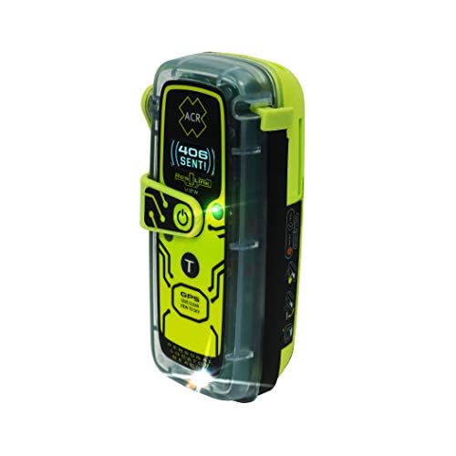 ACR ResQLink View PLB Notfunkbake: ABO-frei mit Digital-Display & Globalem GPS – Schwimmfähig, Stroboskop & Infrarot SOS – 5 Jahre Batterie & Multifunktions-Clip – Kompakter Notrufsender für Marine