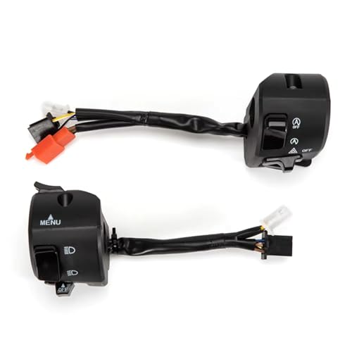 Interrupteur clignotant bouton commutation commande guidon 22mm moto phare antibrouillard - 3