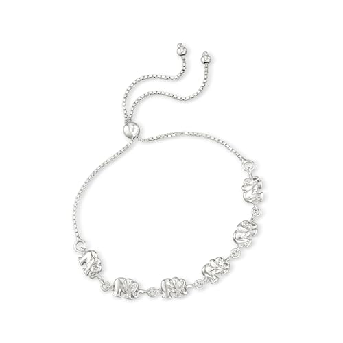 Ross-Simons Sterling Silver Elephant Bolo Bracelet3
