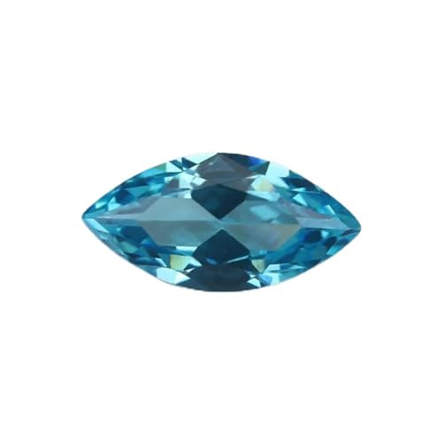 10Pcs 2X4-8X16mm 5A Marquise Shape Cubic Zirconia Stones Zircon Synthetic Gems For Jewelry Make Sea Blue 2x4mm (10pcs)