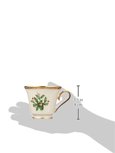 Image of Lenox Holiday Teacup, ivory & Gold