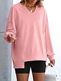 Zoom IMG-1 yaepoip womens oversized sweatshirt v Zoom IMG-1 yaepoip womens oversized sweatshirt v