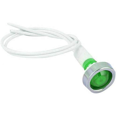 SEGNALATORE SPIA LUMINOSA 220V 230V VERDE CON FILI